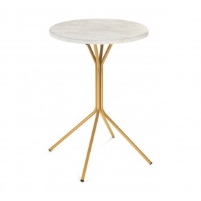 Стол журнальный Sheffilton SHT-CT12-1 артикул СЖ-114 золото/бетон хафит лм